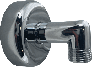Curva per saliscendi, da 1/2 con rosone da 2 cm, in ottone - 2