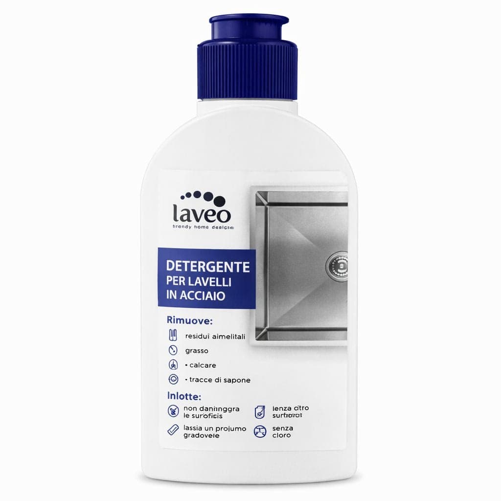Detergente per lavelli in acciaio inox – Rimuove calcare, grasso e residui