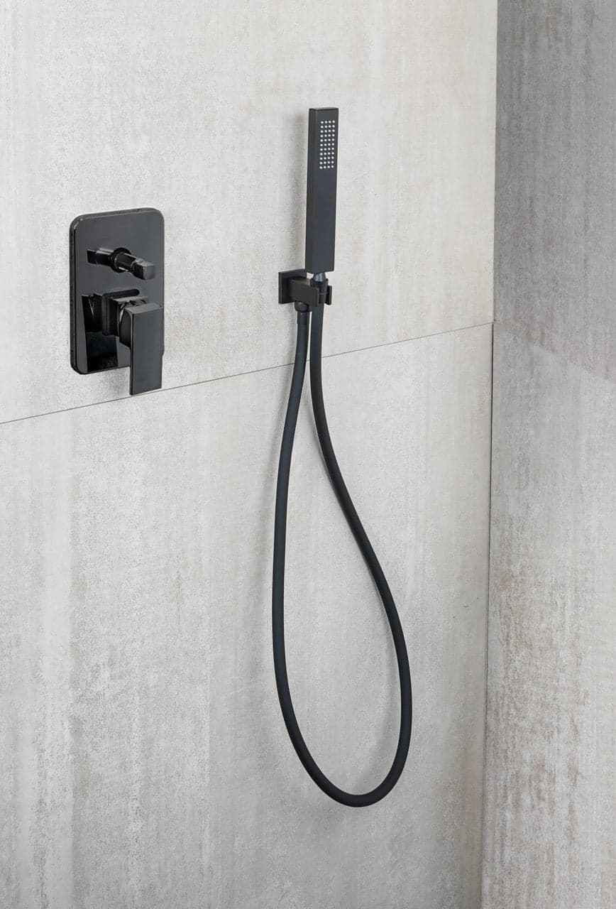 Flessibile doccia standard nero opaco cm 175 - 2