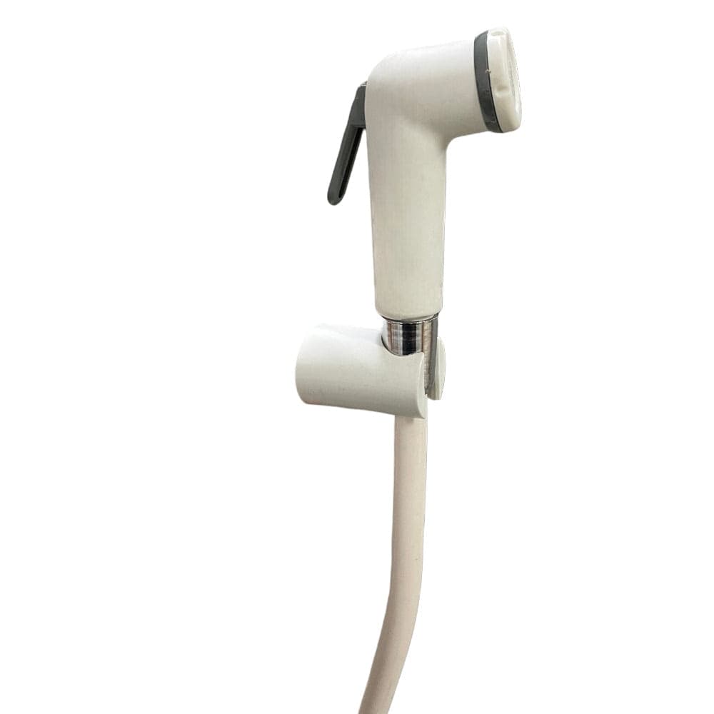 Kit idroscopino doccetta wc bianca con supporto e flessibile - 4
