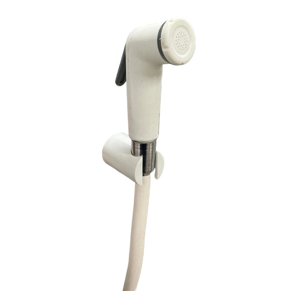 Kit idroscopino doccetta wc bianca con supporto e flessibile - 5