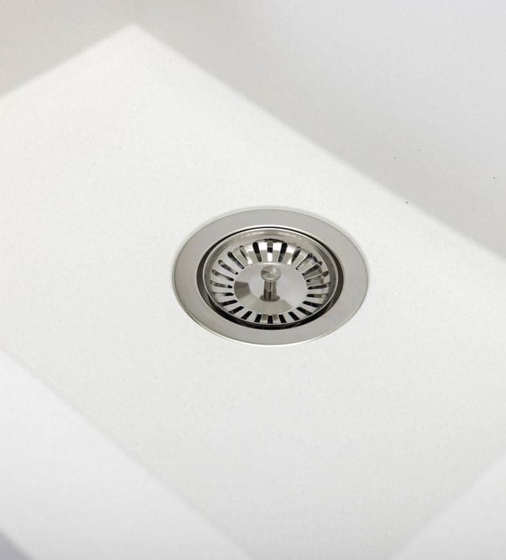 Lavello a vasca singola con grembiule – lavello ceramica 63×49 cm, sifone salvaspazio incluso - 3