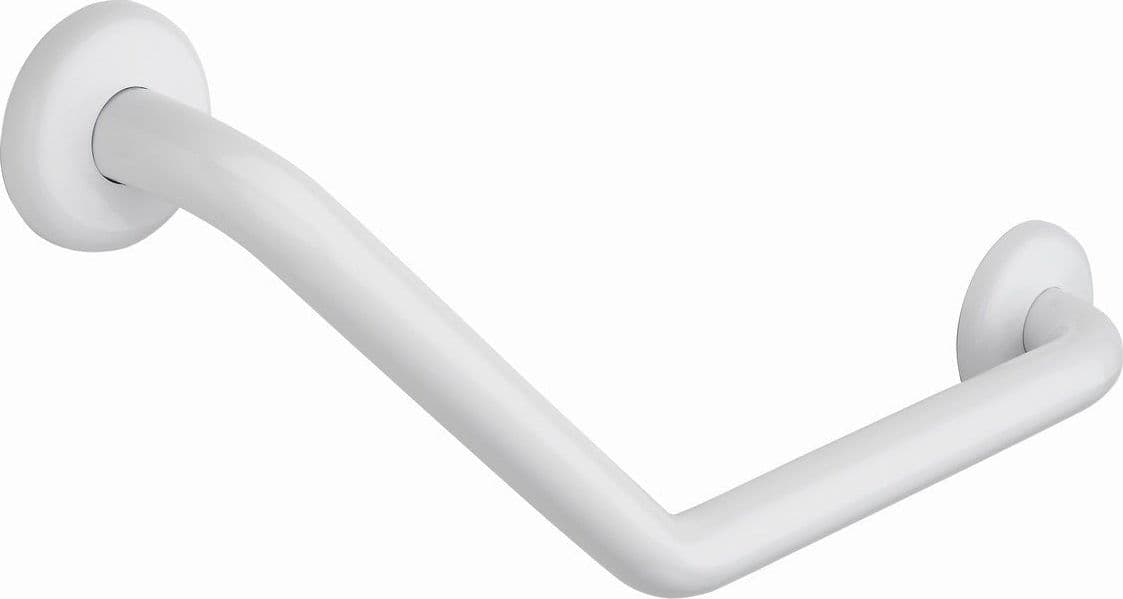 MANIGLIONE ACCIAIO BIANCO 45°