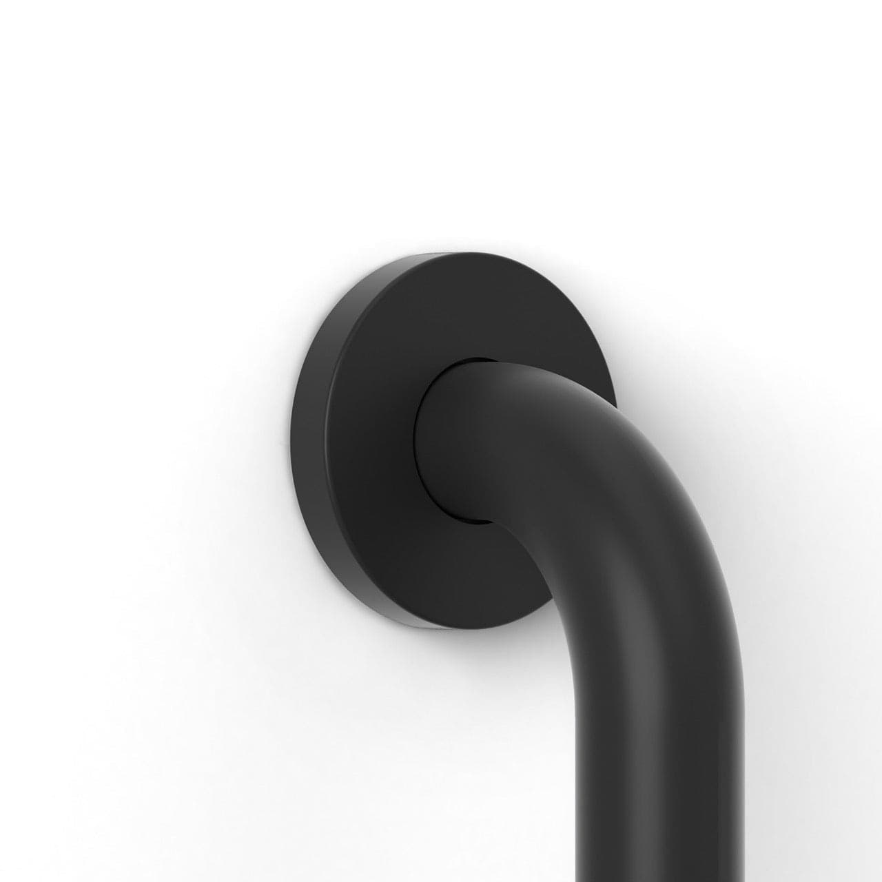 MANIGLIONE ACCIAIO VERNICIATO NERO 45 cm - 2