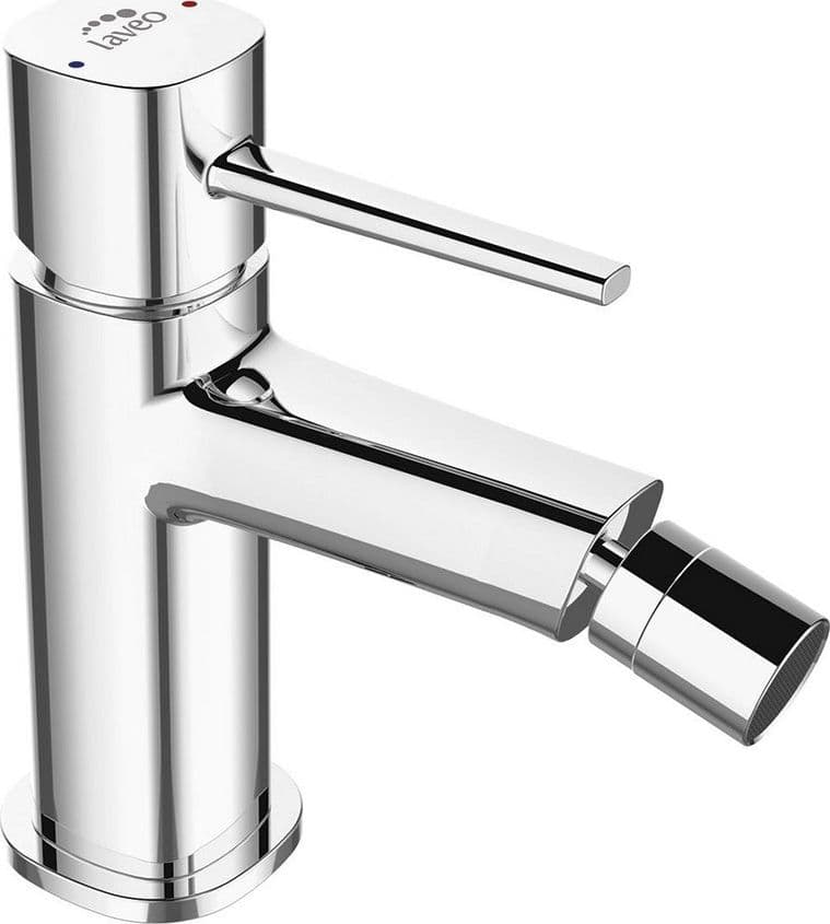 Miscelatore bidet da appoggio con piletta – design moderno cromato