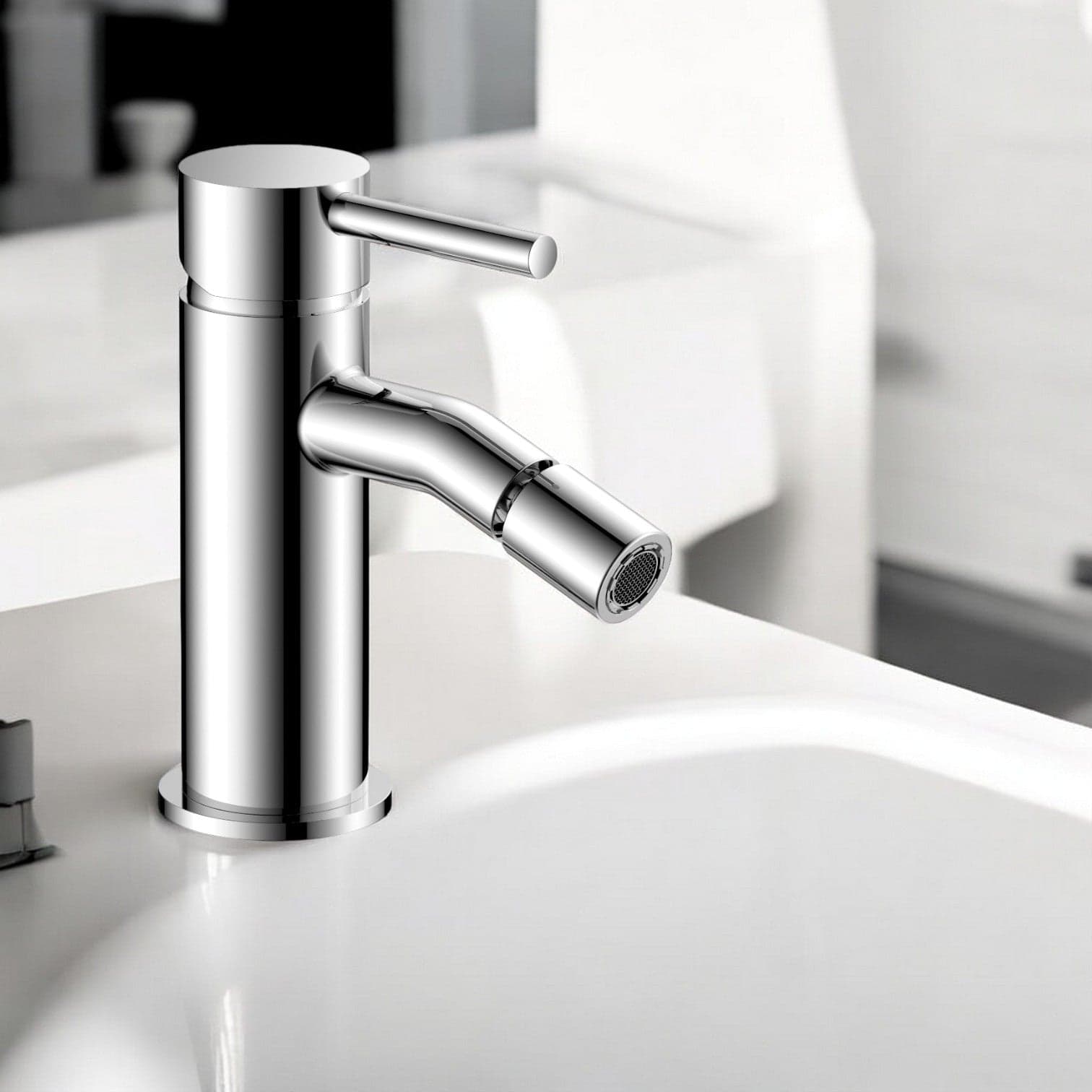 Miscelatore bidet moderno tondo - 1