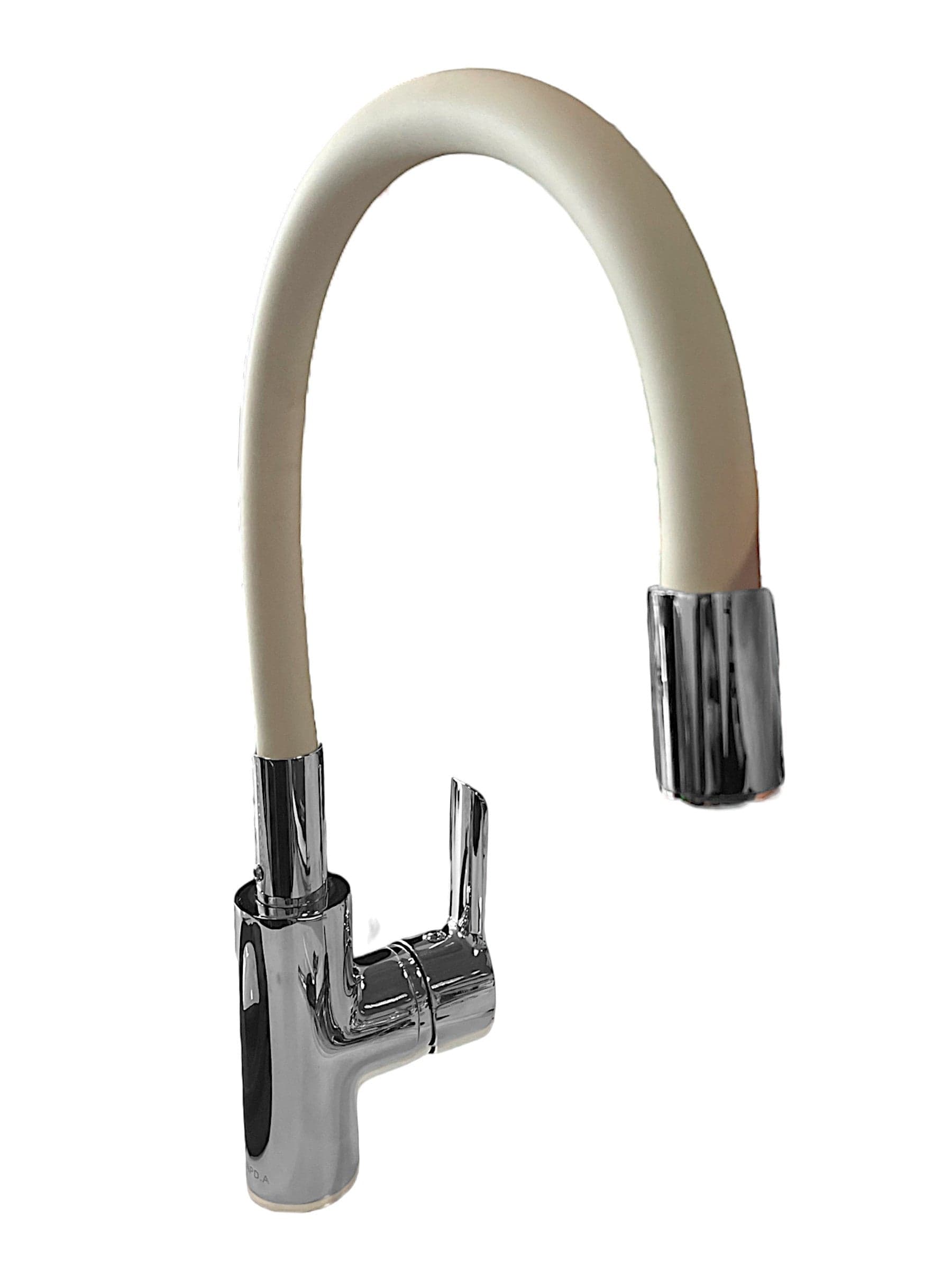 Miscelatore cucina con canna di gomma flessibile beige/tortora - 2