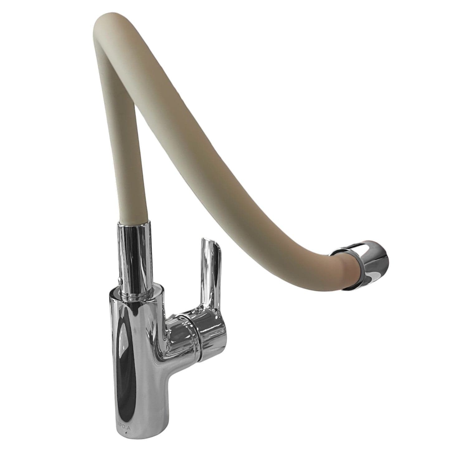 Miscelatore cucina con canna di gomma flessibile beige/tortora - 3