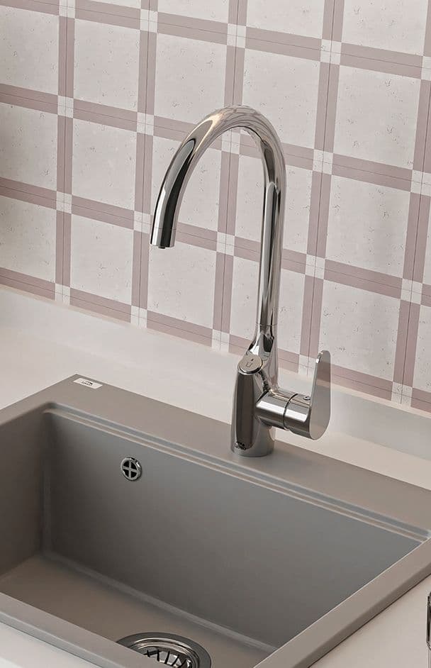 Miscelatore cucina con Filtro acqua potabile | Cromato e Design Moderno - 2