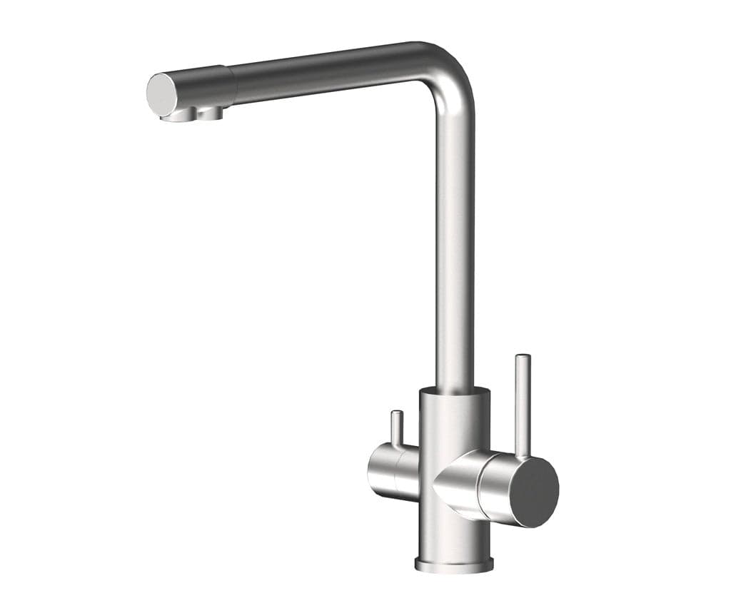 Miscelatore in acciaio inox con attacco depuratore doppia uscita - 5