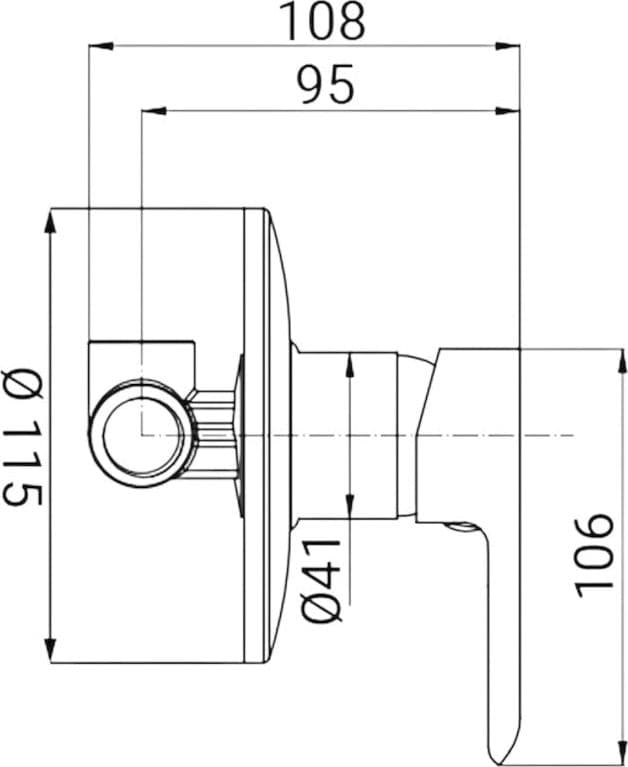 Miscelatore lavabo moderno cromato completo - 3