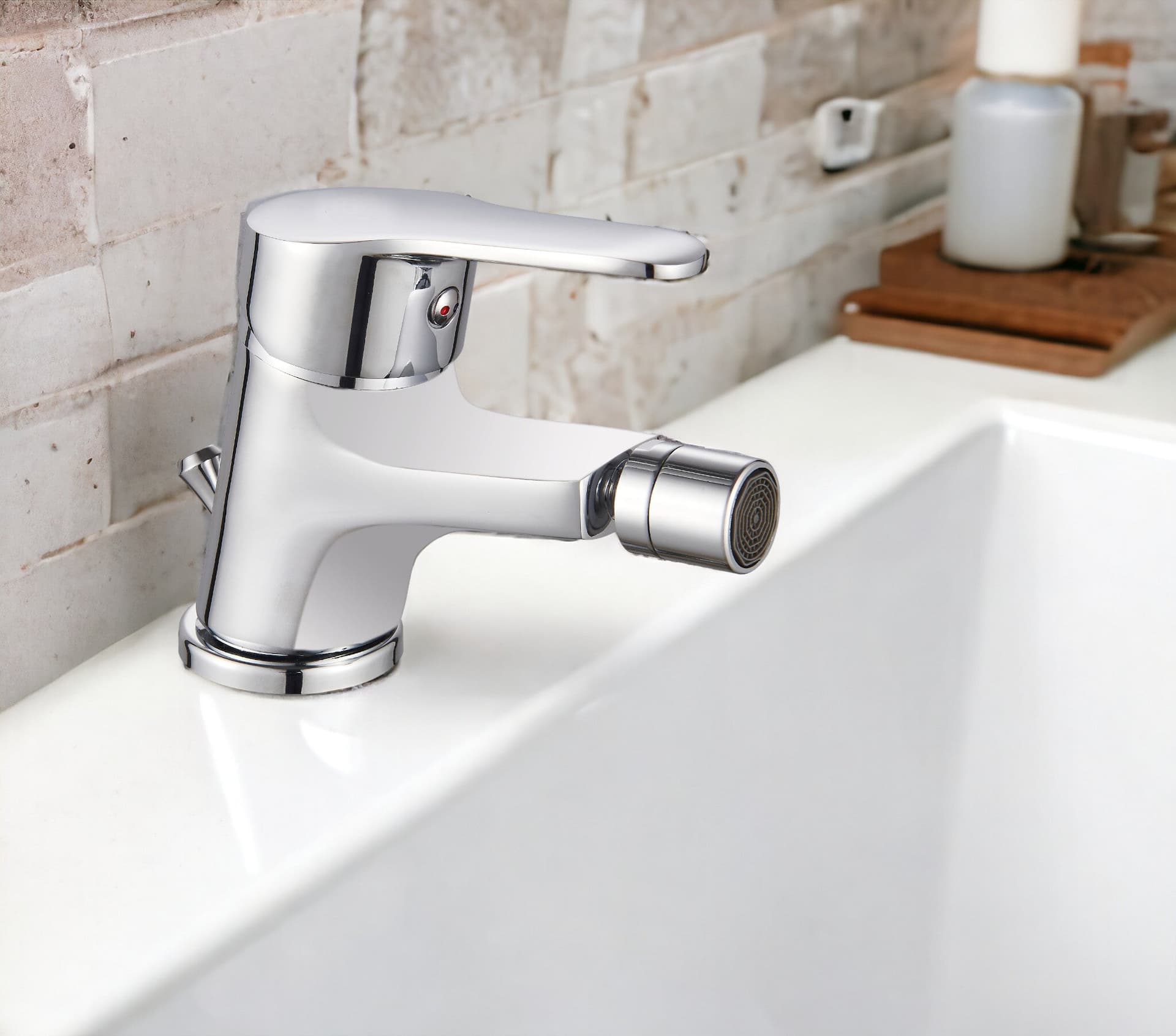 Miscelatore per bidet universale completo di piletta - 2