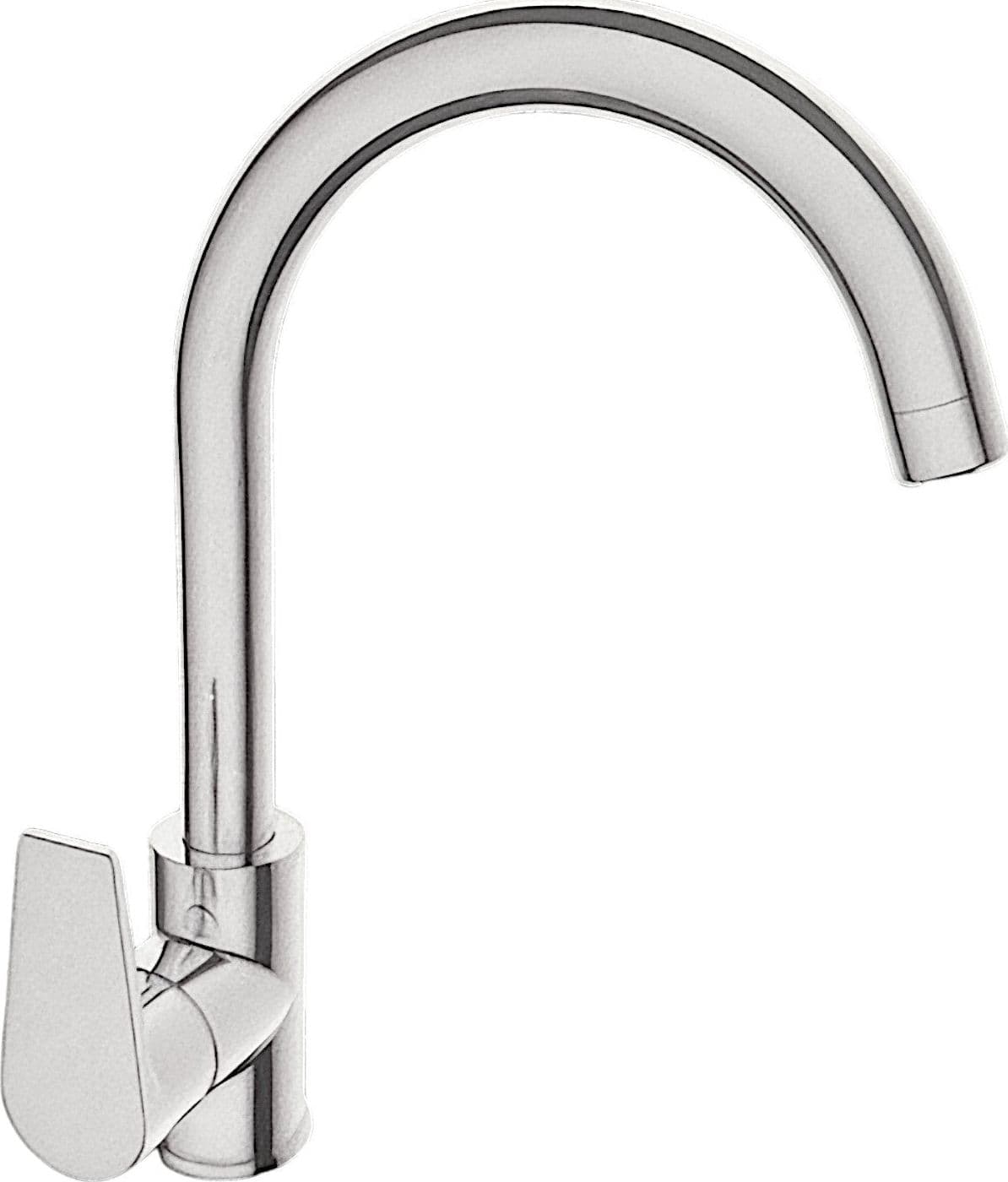 Miscelatore per lavello canna ponte completo moderno