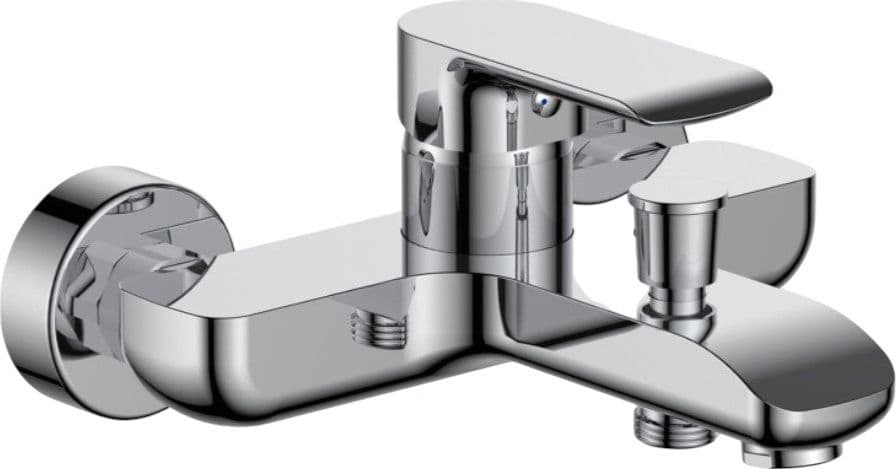 Miscelatore vasca moderno cromato completo