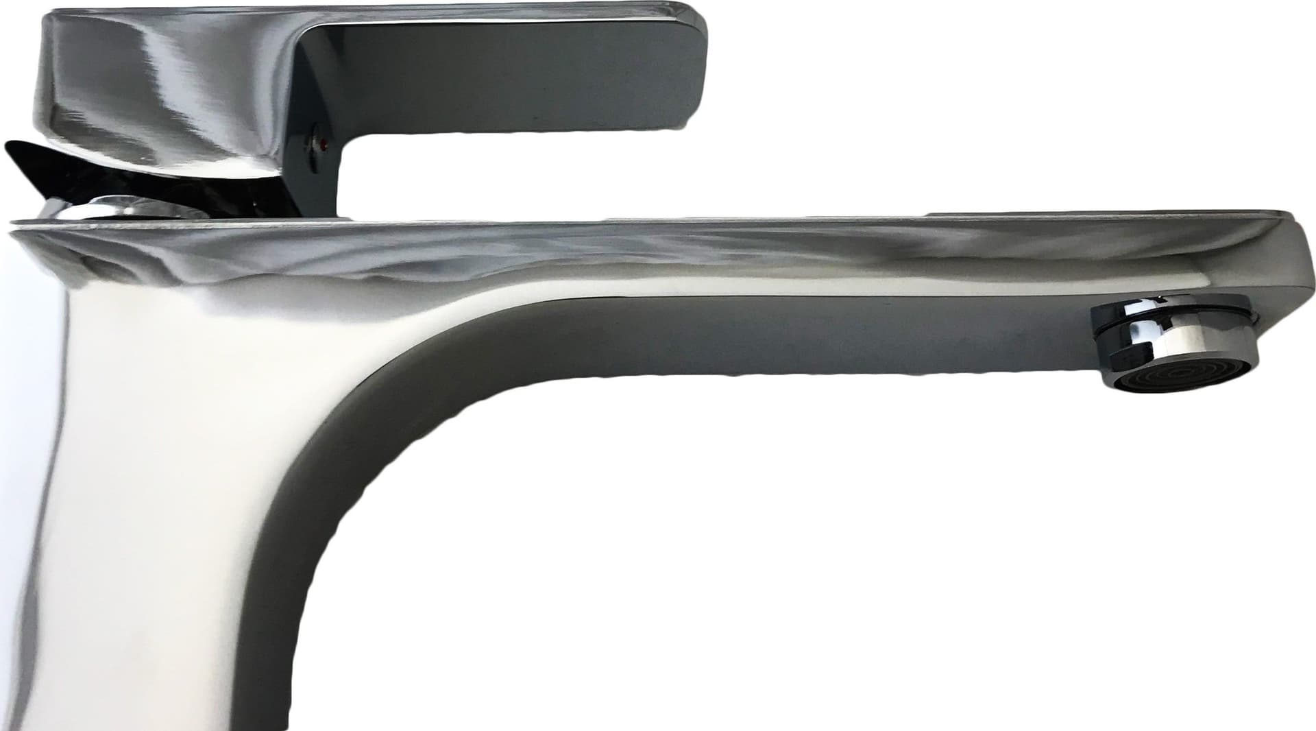 Rubinetteria serie completa miscelatori bagno lavandino appoggio e bidet squadrati - 4