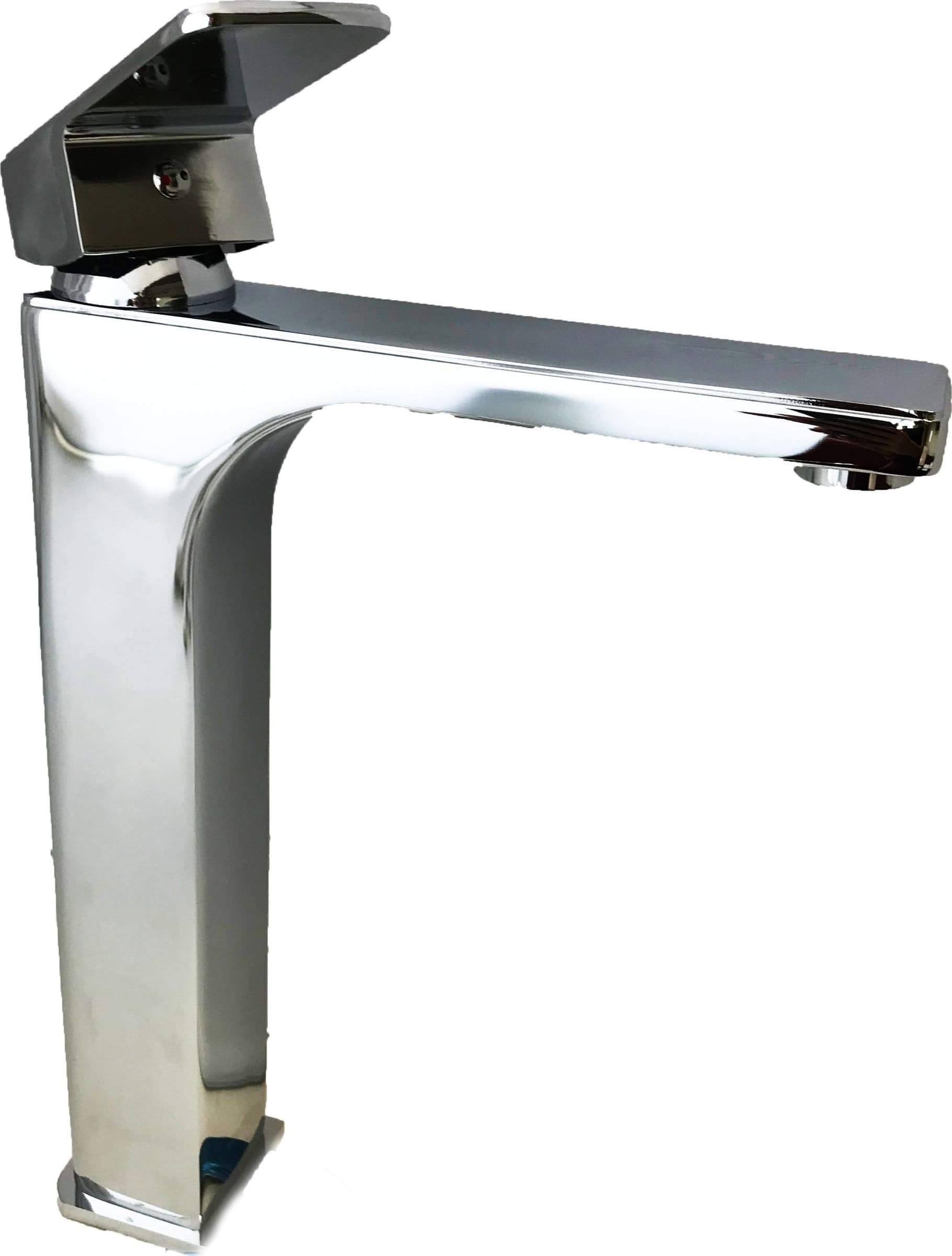 Rubinetteria serie completa miscelatori bagno lavandino appoggio e bidet squadrati - 5