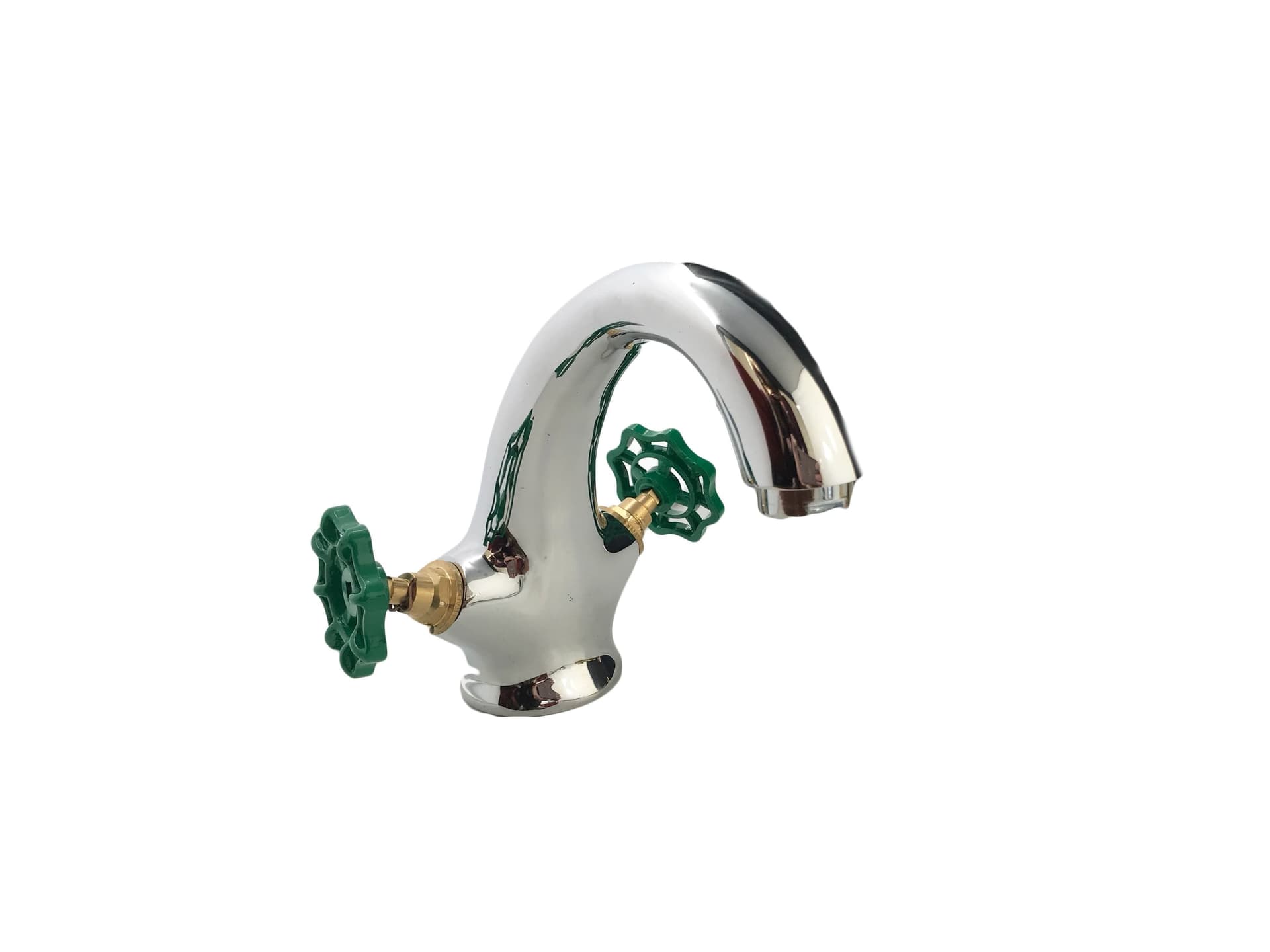 Rubinetto bagno Lavabo Maniglie Verdi Industrial, Stile Industrial - 2