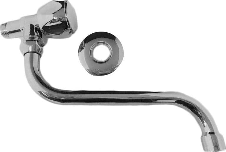 Rubinetto snodato in ottone cromato pesante da 1/2