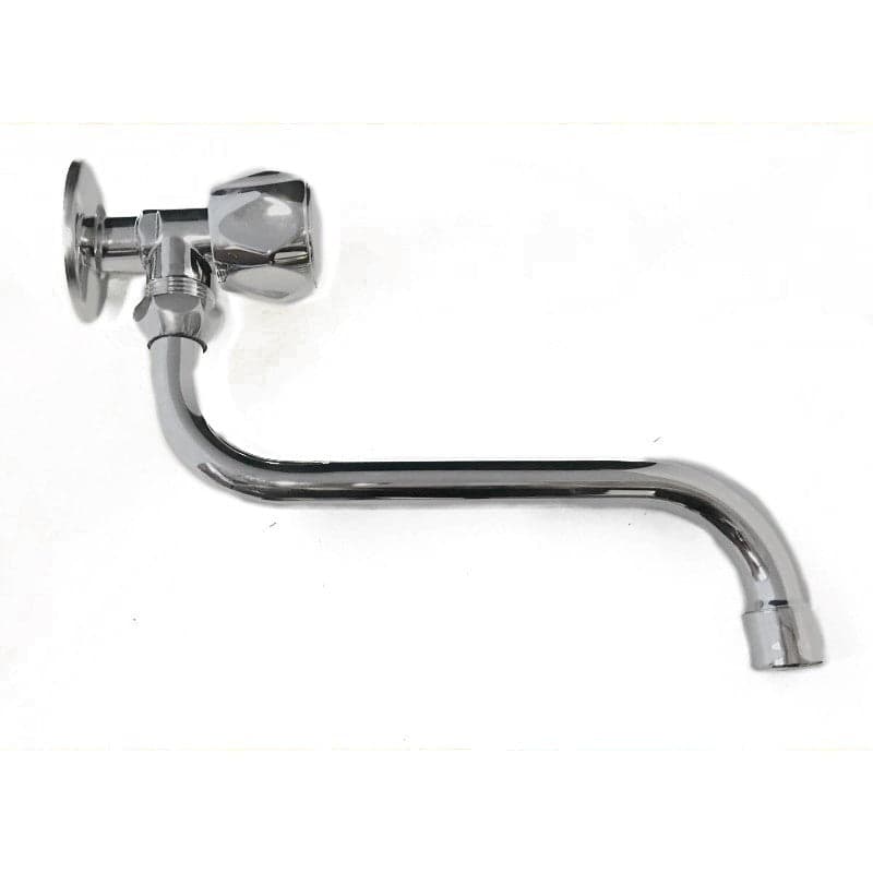 Rubinetto snodato in ottone cromato pesante da 1/2 - 2