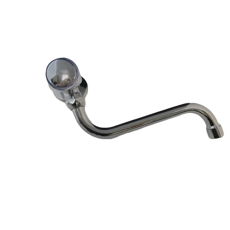 Rubinetto snodato in ottone cromato pesante da 1/2 - 3