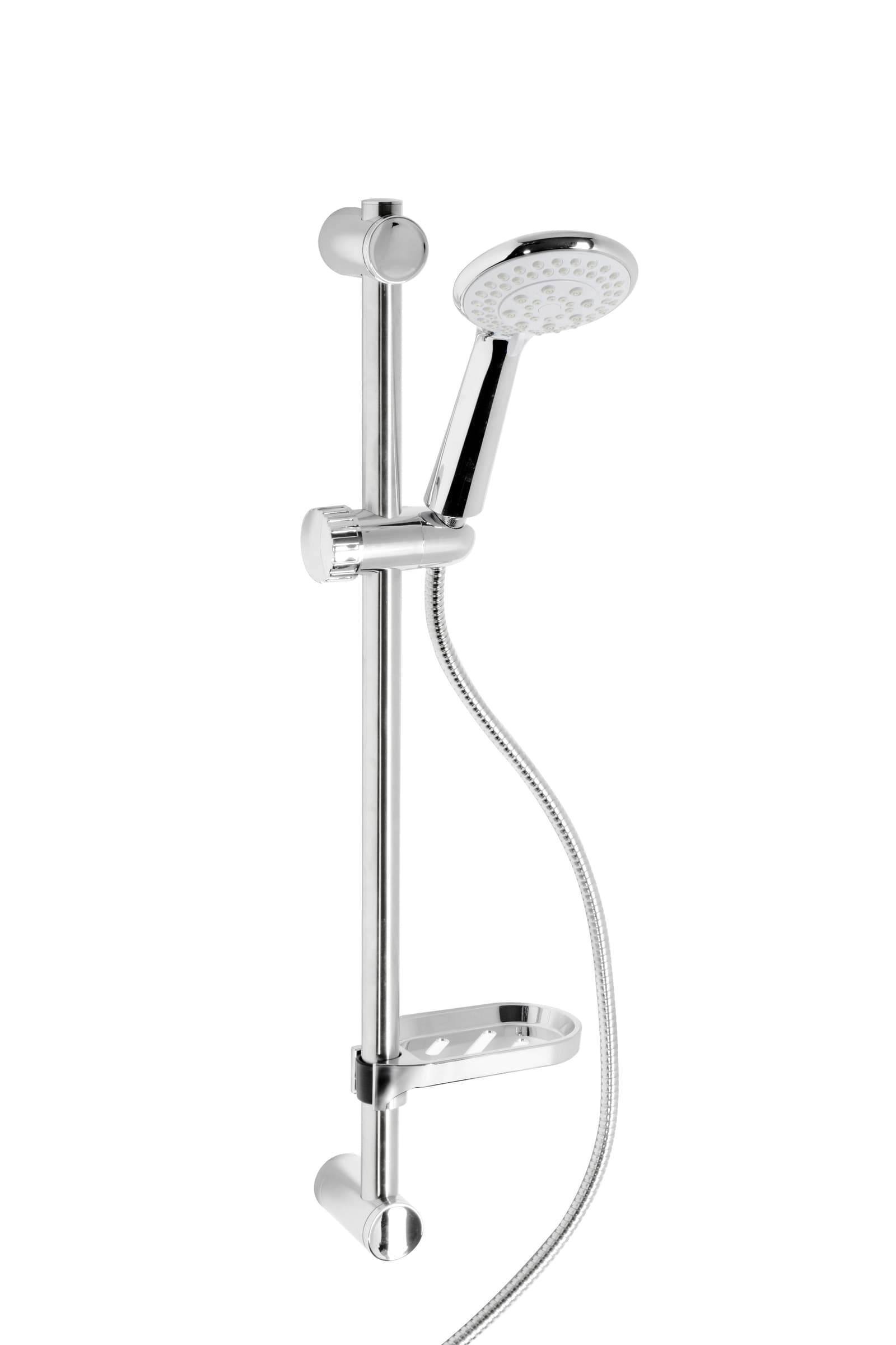 Saliscendi completo con doccia multigetto regolabile con 5 getti