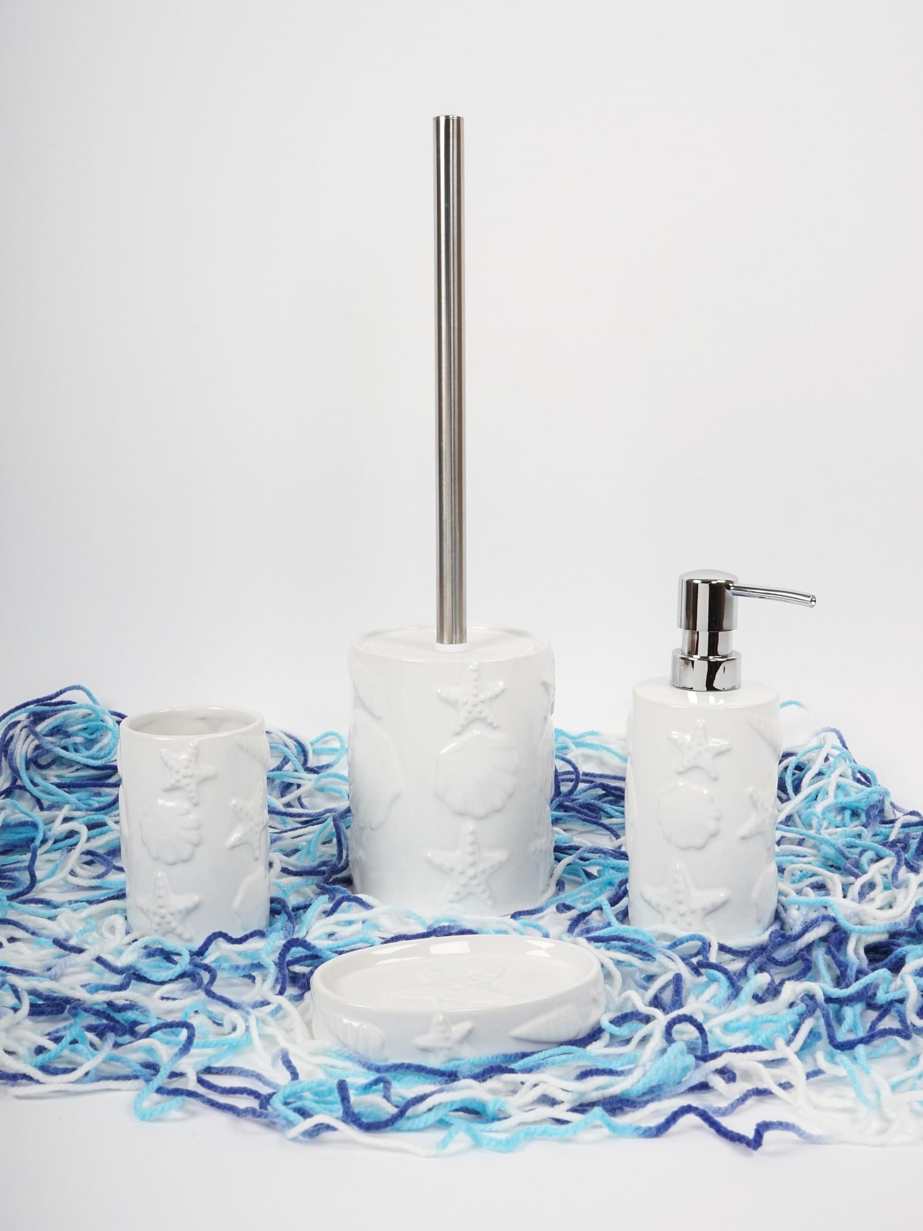 Set accessori bagno bianco - 3
