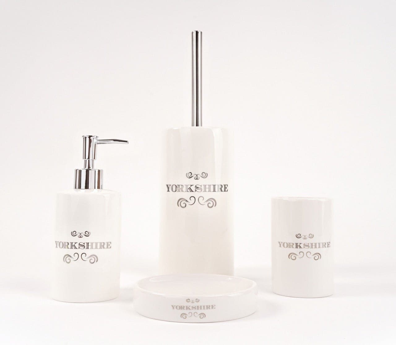 Set accessori bagno bianco - 2