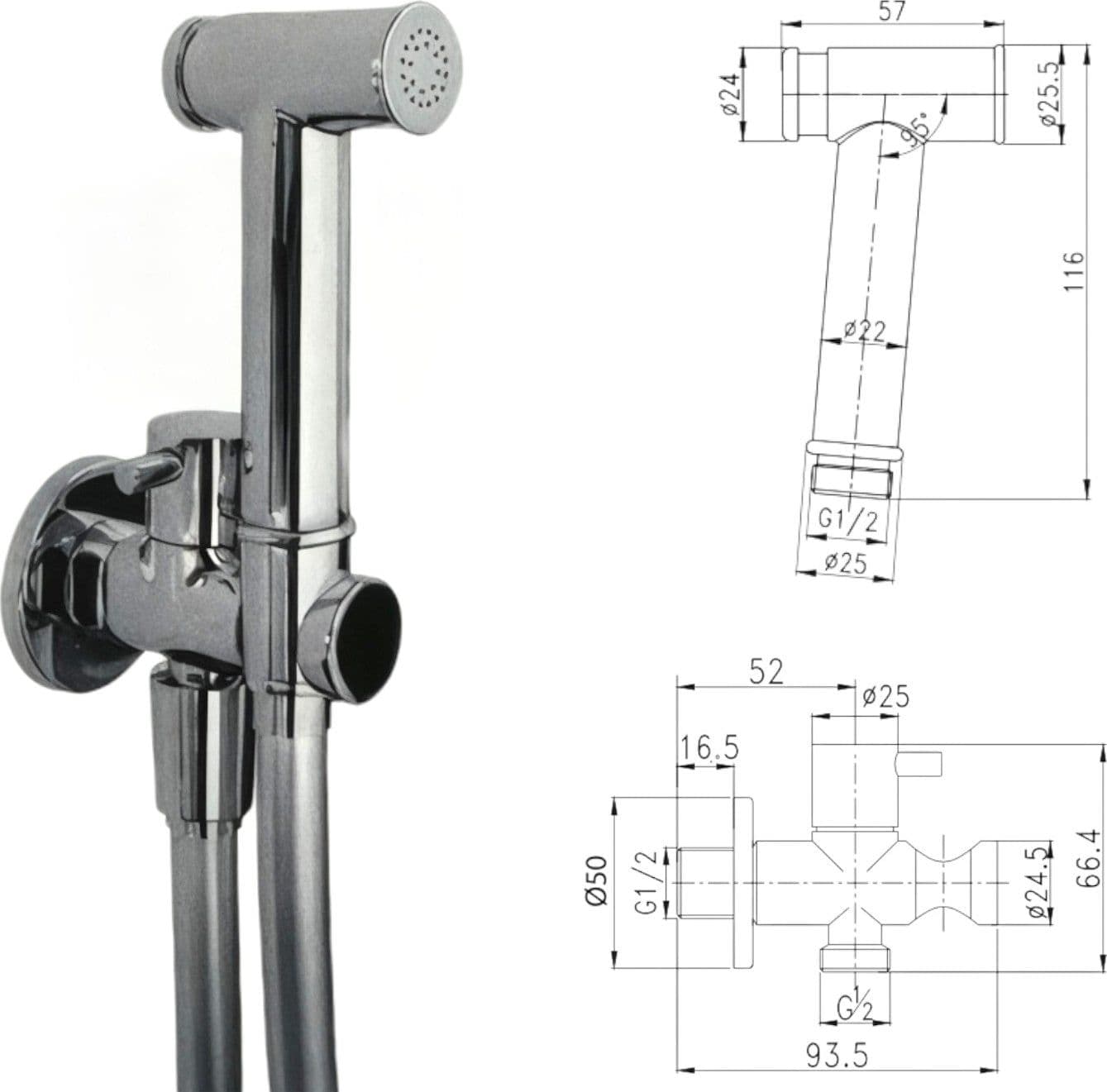 Set completo per wc con rubinetto - 2