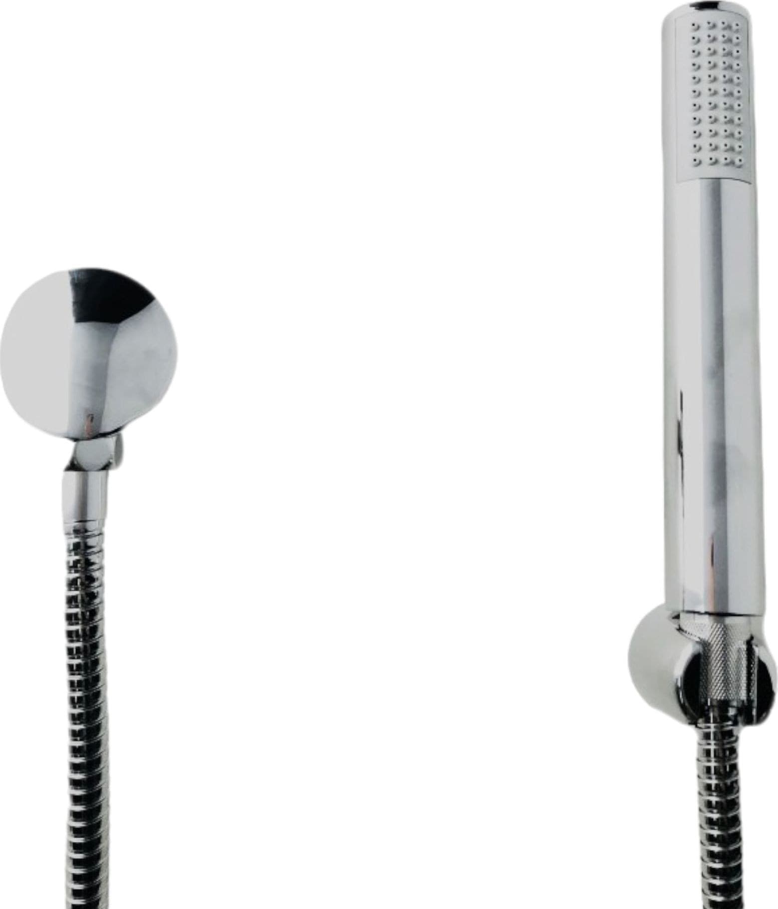 Set doccia moderno e completo con presa acqua e supporto
