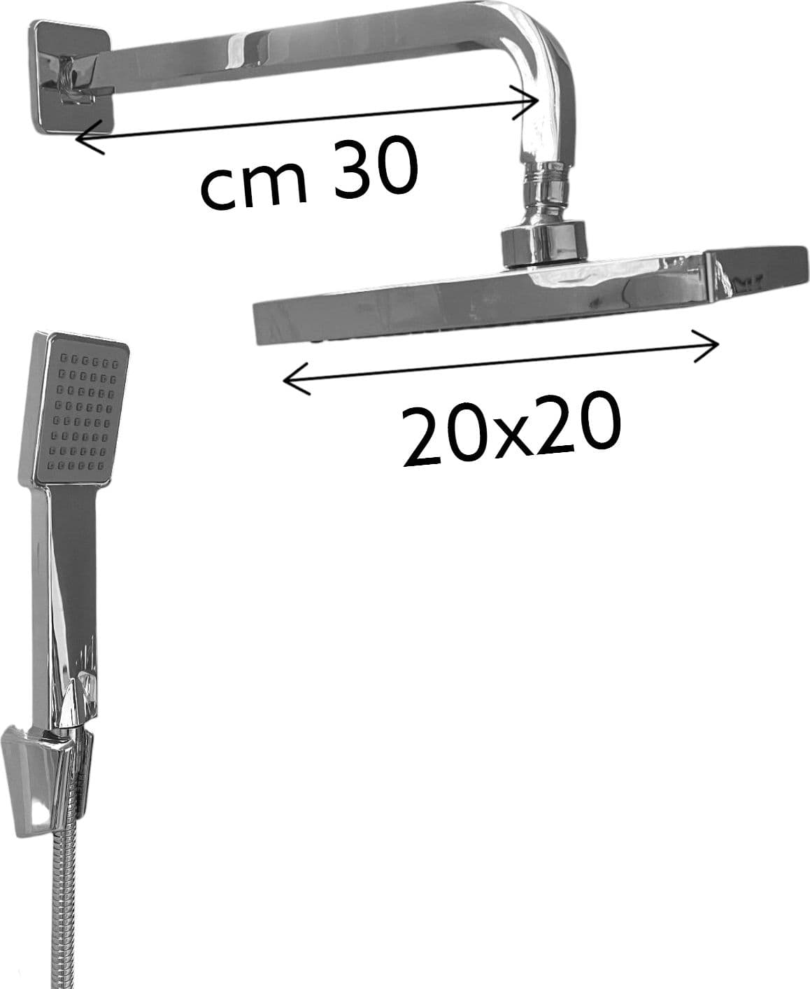 Set doccia quadrato completo - 7