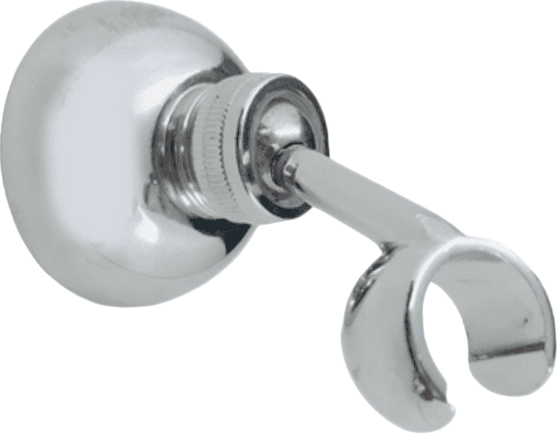 Supporto per doccia in ottone esterno stile tondo, con fissaggio