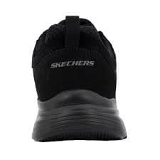 Skechers Burns 52635-BBK Sneakers Uomo Nere, Scarpe Sportive Low-Top con Suola Ammortizzata e Chiusura con Lacci - 3