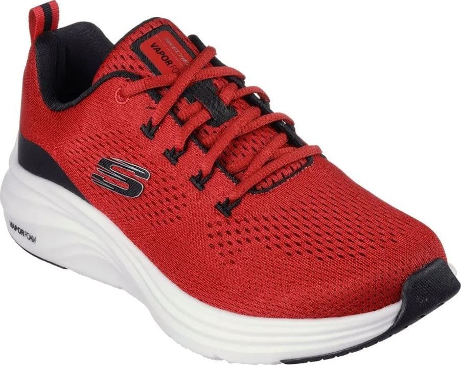 Skechers Vapor M 232625 RDBK Uomo Scarpe Sportive Rosso-Nero Sneakers - 4