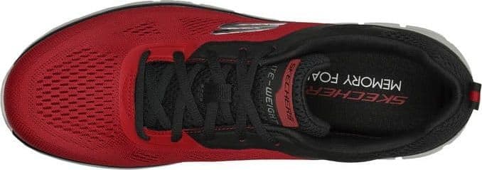 Skechers Track Broader 232698 RDBK Uomo Sneakers Rosse Scarpe Sportive - 2