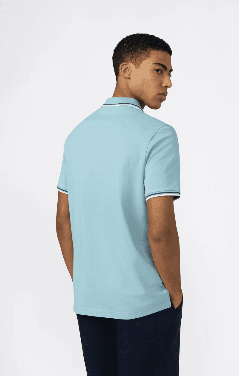 Polo uomo Champion Polo Gallery in cotone piqué – Standard Fit, leggera e traspirante Azzurro - 2