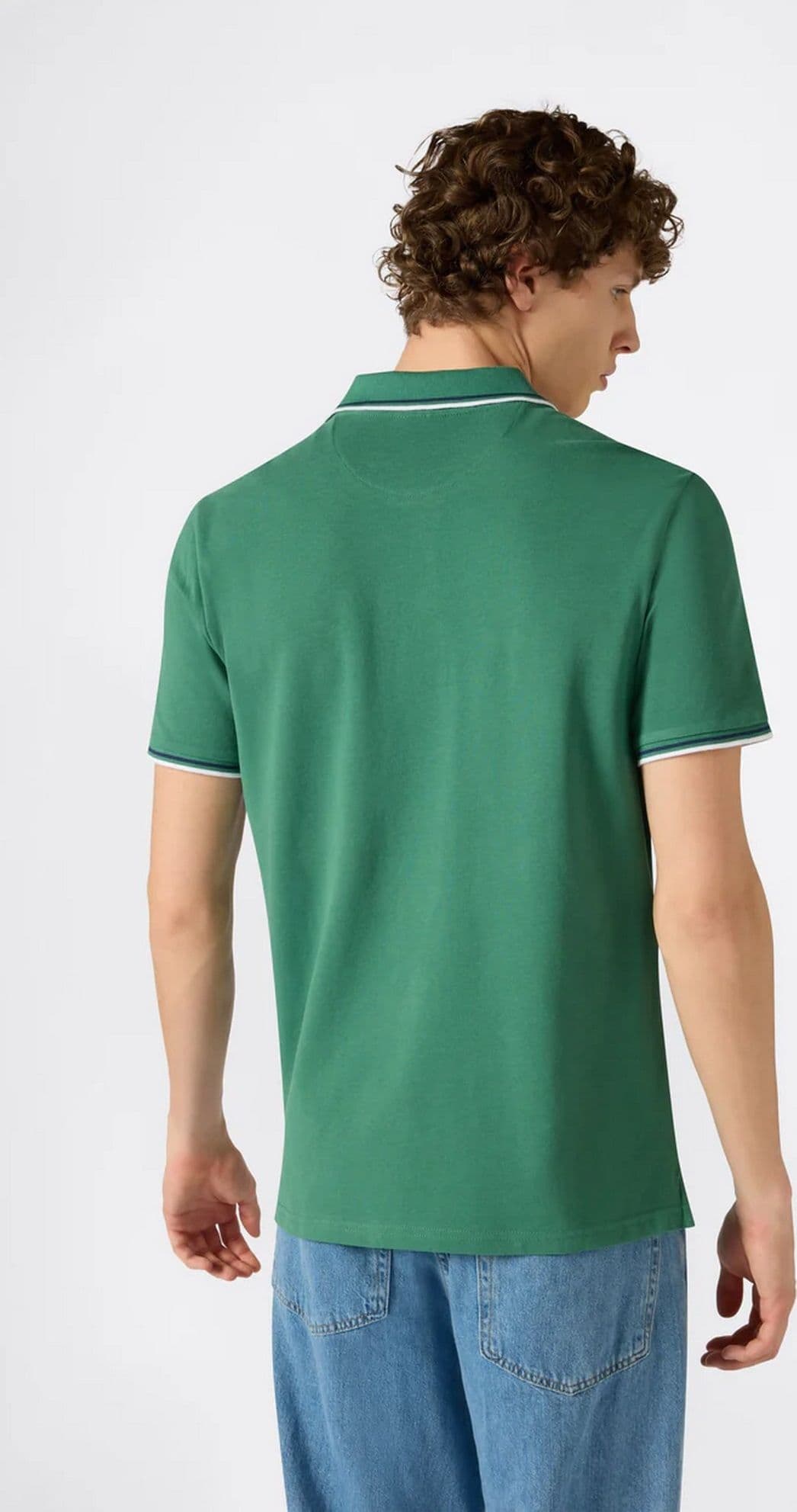 Polo uomo Champion Polo Gallery in cotone piqué – Standard Fit, leggera e traspirante Verde - 2