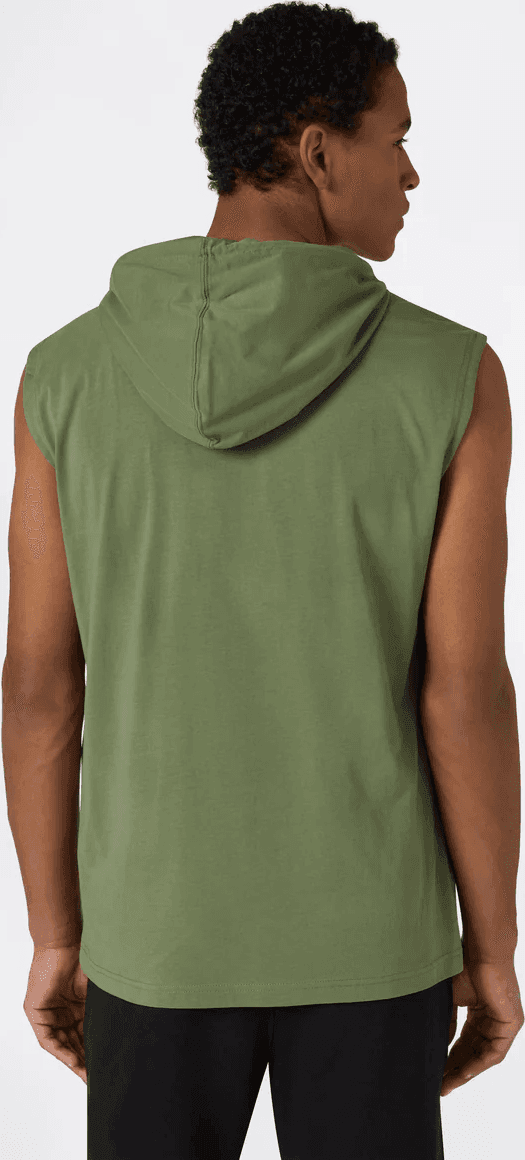 Canotta con cappuccio uomo Champion Icons – Jersey di cotone leggero, senza maniche Verde - 2