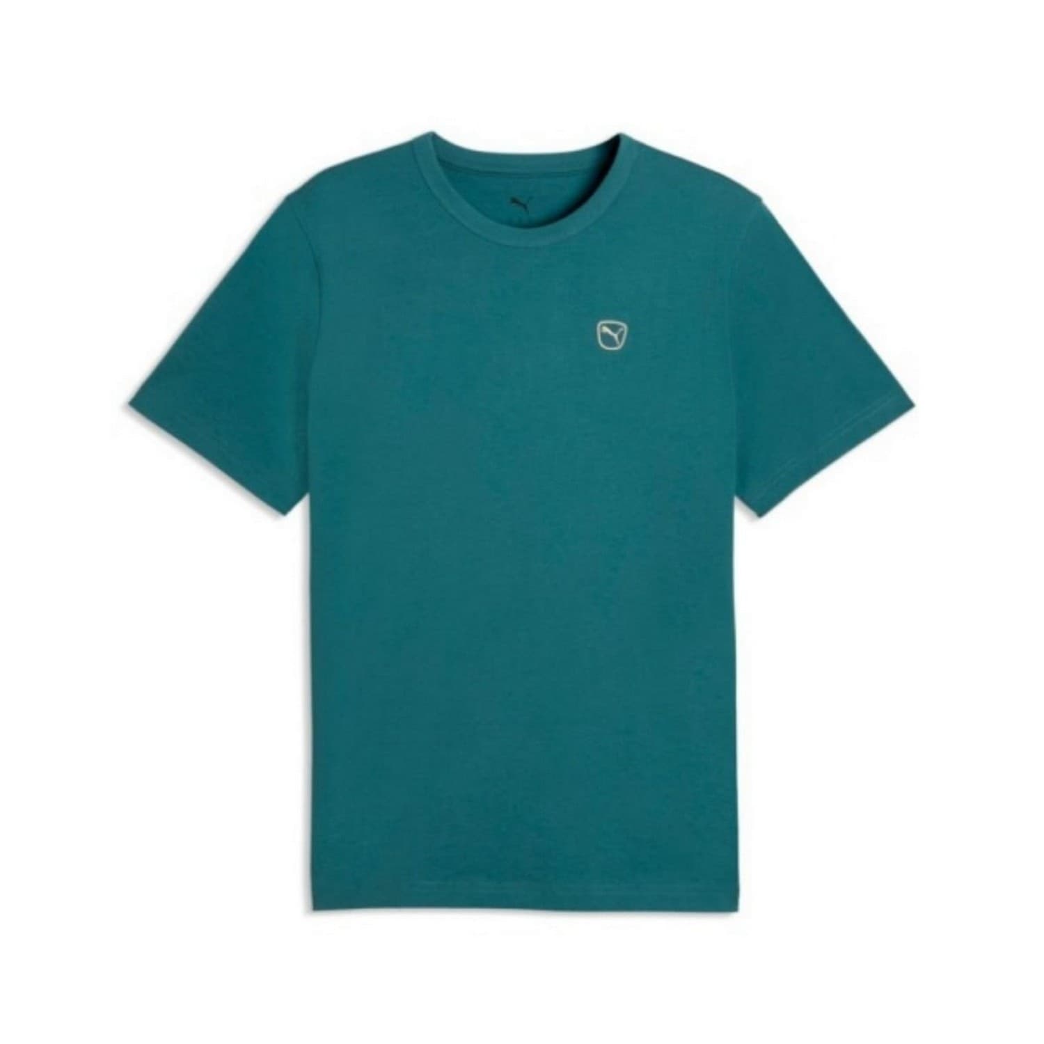 Puma T-Shirt Uomo Essentials Elevated in Cotone – Maglietta Girocollo Regular Fit Casual Manica Corta Emerald Ice - 2