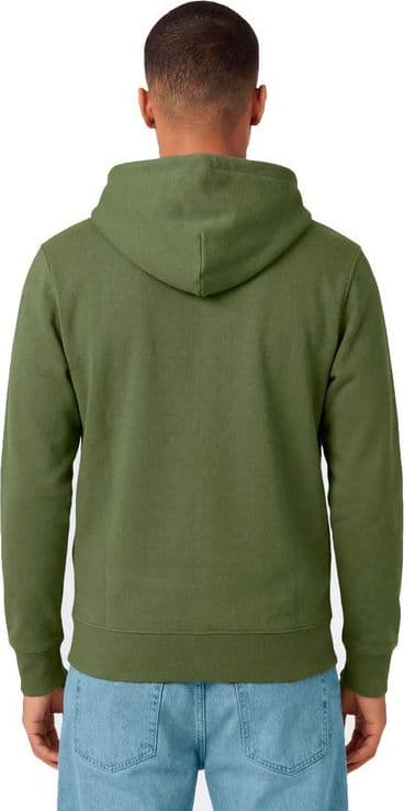 Champion Felpa Uomo con Cappuccio e Zip Icons Regular Fit in Cotone e Poliestere 310 g con Tasche e Logo Ricamato Verde - 2