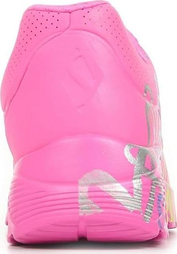 Skechers Uno Lite Sneaker Bambina 314098L HPMT, Scarpe Sportive Comode, Colore Hot Pink - 3