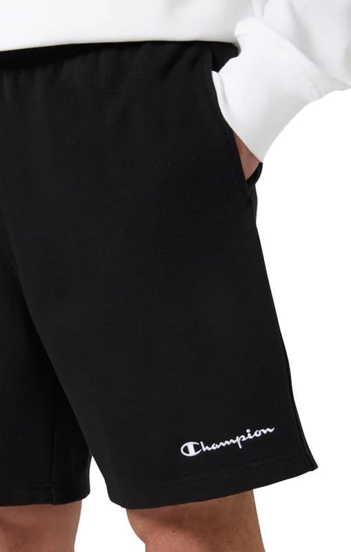 Pantaloncini Bermuda Champion Icons in Cotone e Poliestere Regular Fit  Nero - 3