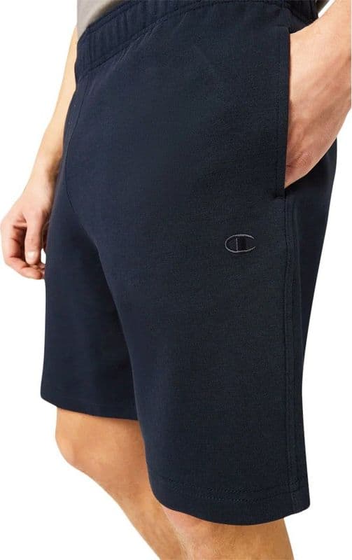 Champion Pantaloncini Uomo Tuta Leggeri in Cotone e Poliestere Spring Poly Terry 280 g Nero - 3