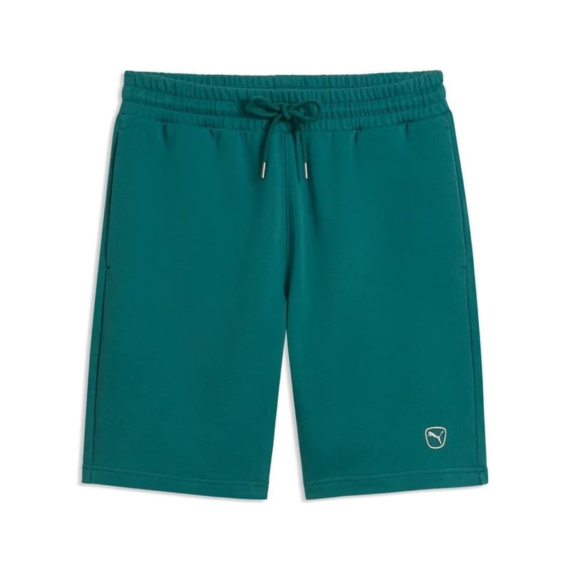 Puma Shorts Uomo Essentials Elevated – Cotone, Vita Elastico, Tasche Emerald Ice - 2