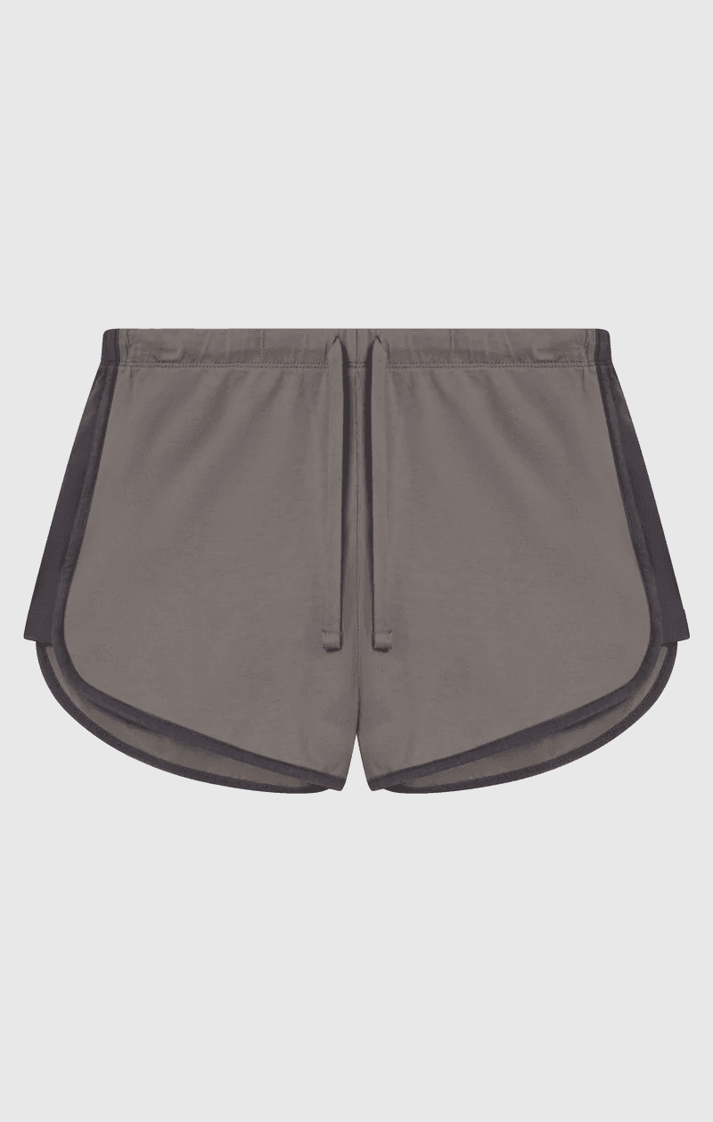 Pantaloncini donna Champion in cotone – Slim Fit con profili a contrasto, vita elasticizzata - 1
