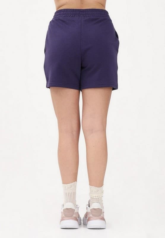 PUMA Ess Small No. 1 Logo 5'' Pantaloncini a Vita Alta TR Deep Plum - 3