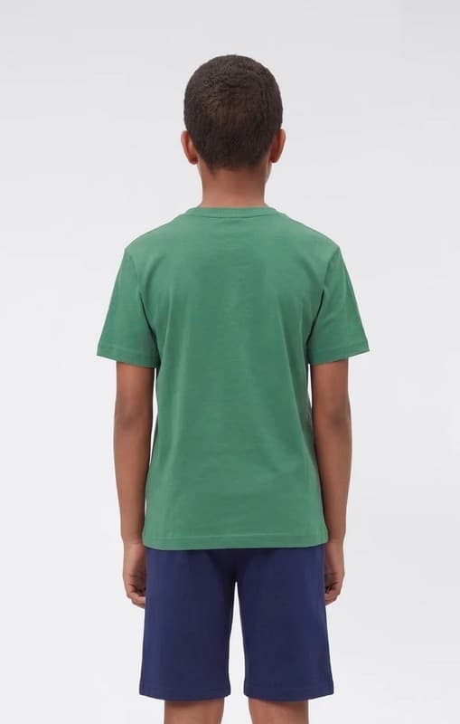 Champion Script Shop - Maglietta a Maniche Corte da Ragazzo,Verde - 2