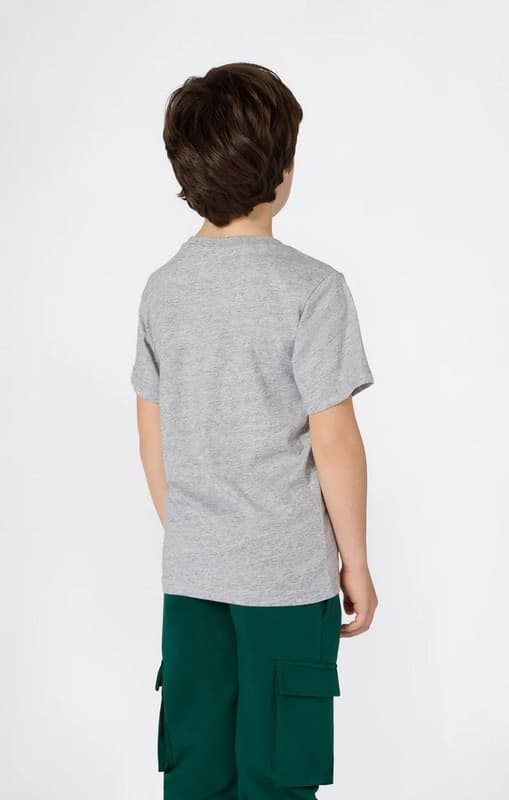 Champion Script Shop - Maglietta a Maniche Corte da Ragazzo,Grigio - 3