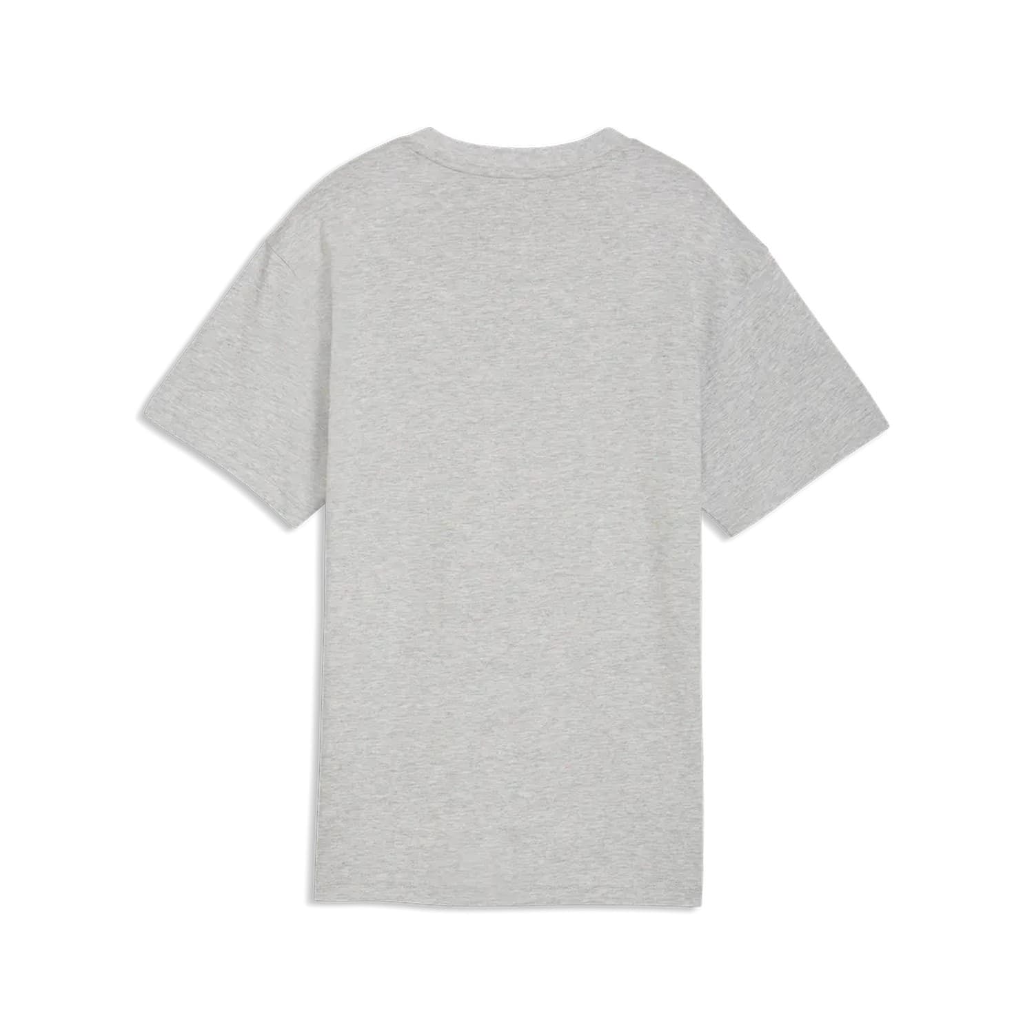 Puma T-Shirt Bambino Classics Grafica in Cotone Manica Corta Casual Regular Fit Grigio - 2