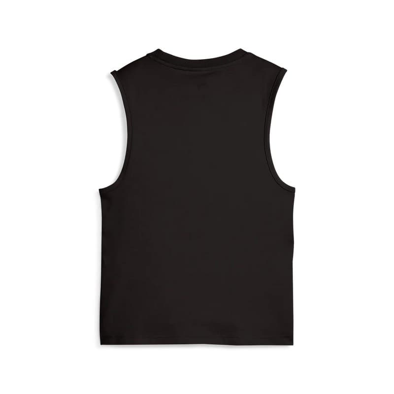 Puma Canotta Donna Sportiva Slim Fit in Cotone – Tank Top Girocollo con Logo N.1 Nero - 2