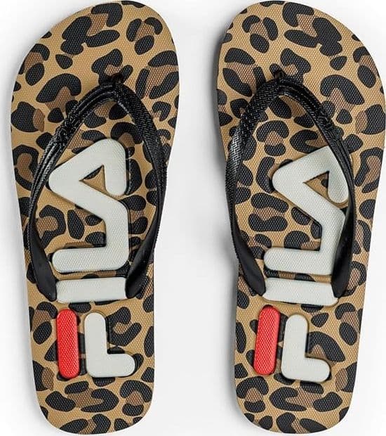 FILA Troy PRT Slipper Wmn, Infradito Donna, Leopard